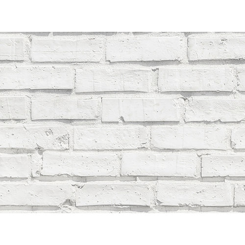 WallPops! 17.71" x 70.8" Peel and Stick Vinyl Wall Paneling in White